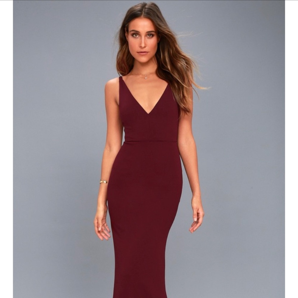 Lulus Melora plum purple sleeveless maxi dress